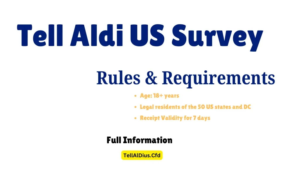 Tell Aldi US Survey Rules & Requirements